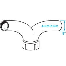 Truck Exhaust Y Junction, ​Aluminized Steel - 5" Diameter